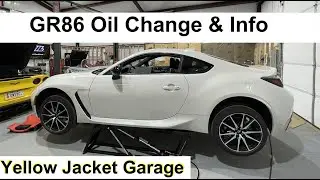 Toyota GR86 Oil Change at Yellow Jacket Garage July 2022
