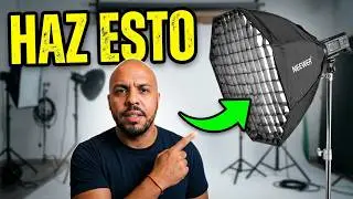 como hacer FOTOGRAFÍA DE ESTUDIO para principiantes. con 3 Esquema de LUZ super BÁSICO