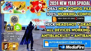 OB42 Auto headshot config file free fire aimbot+aimlock | Headshot config file free fire max☠️💥🥵