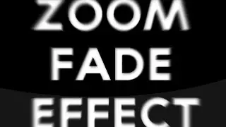 Zoom Fade Effect - AE Tutorial #3
