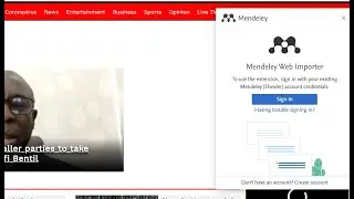 Citing and Referencing a Website/Webpage using Mendeley Web Importer. Part 1
