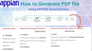 Generate PDF in Appian | Aspose Smart Service | Appian Tutorial