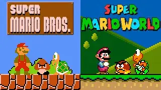 Super Mario Bros. 1 Remade in Super Mario World - Classic's Super Mario Brothers