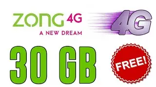 Zong Free Internet 30 GB For 7 Days New Offer