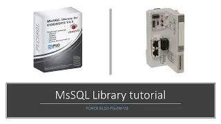 MsSQL Library for CODESYS V3.5 TURCK | BL20-PG-EN-V3