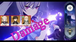 Genshin Impact Abyss Floor 12 Clear Damage Keqing epic!