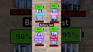 iPhone 16 Pro and Pro Max vs Pixel 9 Pro and Pro XL battery test!