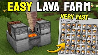 The BEST Lava Farm you can build in Minecraft Bedrock 1.21!