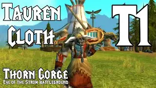 Thorn Gorge Cloth Tauren T1 Set | Custom Battleground Gear for Level 19