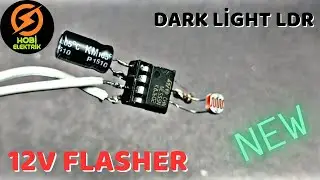 Ne555 Ldr Flaşör Devresi / Karanlıkta Yanan Led Devresi 
