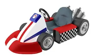 Mario's Kart 3d modeling Timelapse