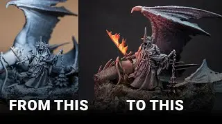 Building My Golden Demon 2024 Entry: Witch King Miniature Reveal!