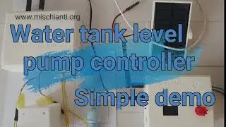 Wireless LoRa Remote Water Tank Level and pump controller with esp8266 (ReWaL) demo