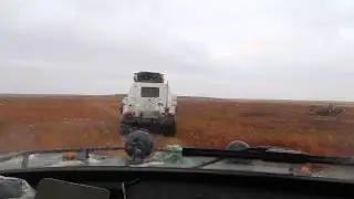 ВЕЗДЕХОД ХИЩНИК В ТУНДРЕ ВСТРЕТИЛИ НЕНЦА
