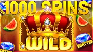1000 SPINS On JUICY FRUITS SLOT!! (BIG WINS)
