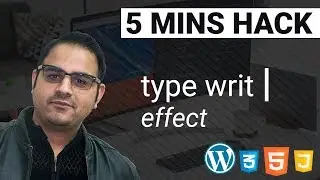 Type writer effect Easy Tutorial using JavaScript
