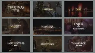 Christmas magic titles After Effects template