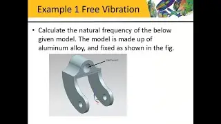 34 Calculate the natural frequency of the model. The model is made up of aluminum alloy, and fixed.