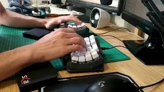 Dactyl Manuform w/ Kailh speed copper switches Sound test