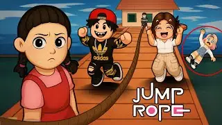 IMPOSSIBLE JUMPING BRIDGE IF YOU FALL YOU WILL DIE😊TUBA BEE🐝BEE FISH🐝