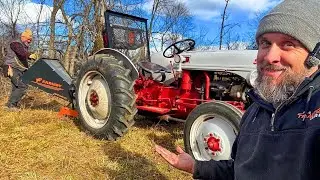 Testing a Modern Wood Chipper on an Antique Tractor