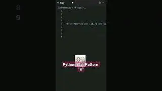 Python Star Pattern 