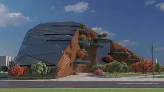 Tesla Headquarter Office Concept Building