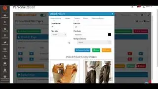 Play with the design of recommendations on Magento extension