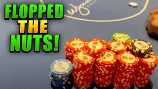 Flopped a STRAIGHT + FLUSH draw FIRST HAND! | 2/5 No Limit Hold'em Poker Session at the Wynn