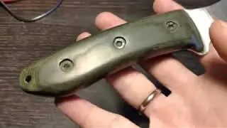 Нож из самодельной микарты
