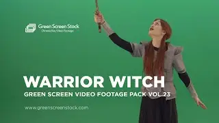 Warrior Witch Girl – Green Screen Video Footage Pack 