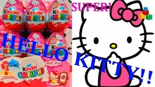 ☆ Хелло Китти Распаковка киндер сюрпризов. Hello Kitty. Unpacking Kinder Surprise