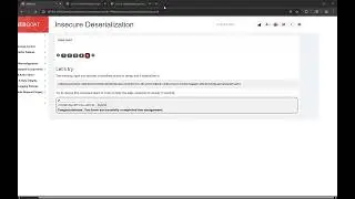 WebGoat (A8) - Insecure Deserialization thành công 100%