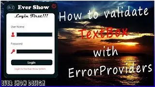 How to validate TextBox with ErrorProvidrs in C#