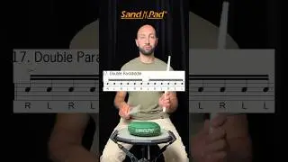 Double PARADIDDLE. Basic Rudiments for drummer #rudiments #drummer #paradiddle