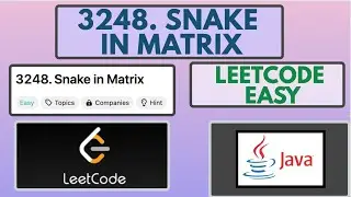 Leetcode | 3248. Snake in Matrix | Easy | Java Solution