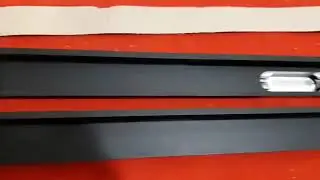 Дверной алюминиевый профиль в чёрном цвете