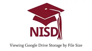 Viewing Google Drive Storage by File Size