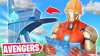 We Built The AVENGERS TOWER In Fortnite