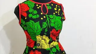 Easy way to create the key hole into your neckline