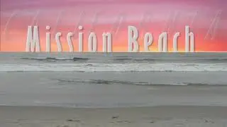 Mission Beach California with Title