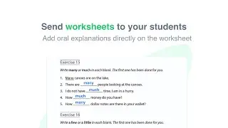 How to send worksheet to your students with Amanote