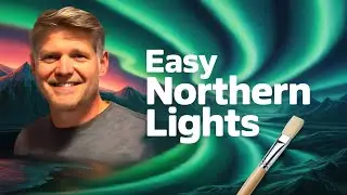 EASY Northern Lights Painting in 30 Minutes or LESS!