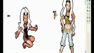 Pokémon Devamp: Karen's sprite HG/SS to G/S/C