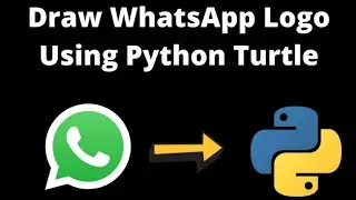 #01 Draw WhatsApp Logo using Python Turtle By CodeWithAakarsh
