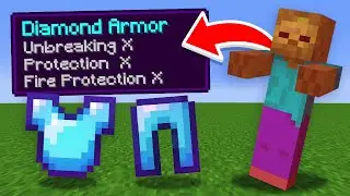 Minecraft, But Mobs Drop OP LOOT
