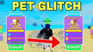 *EASY* How to Pet Glitch for Beginners in Muscle Legends 💪 ~ Roblox
