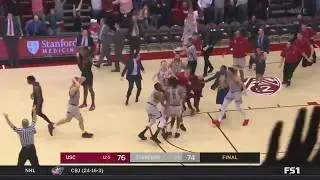 Победный бросок с центра площадки в NCAA.