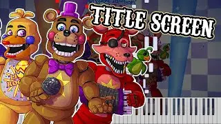Title Screen - Freddy Fazbear's Pizzeria Simulator | Piano Tutorial