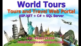 Tours and Travel Web Portal - ASP.NET configuration and working demo by readymadeproject.com